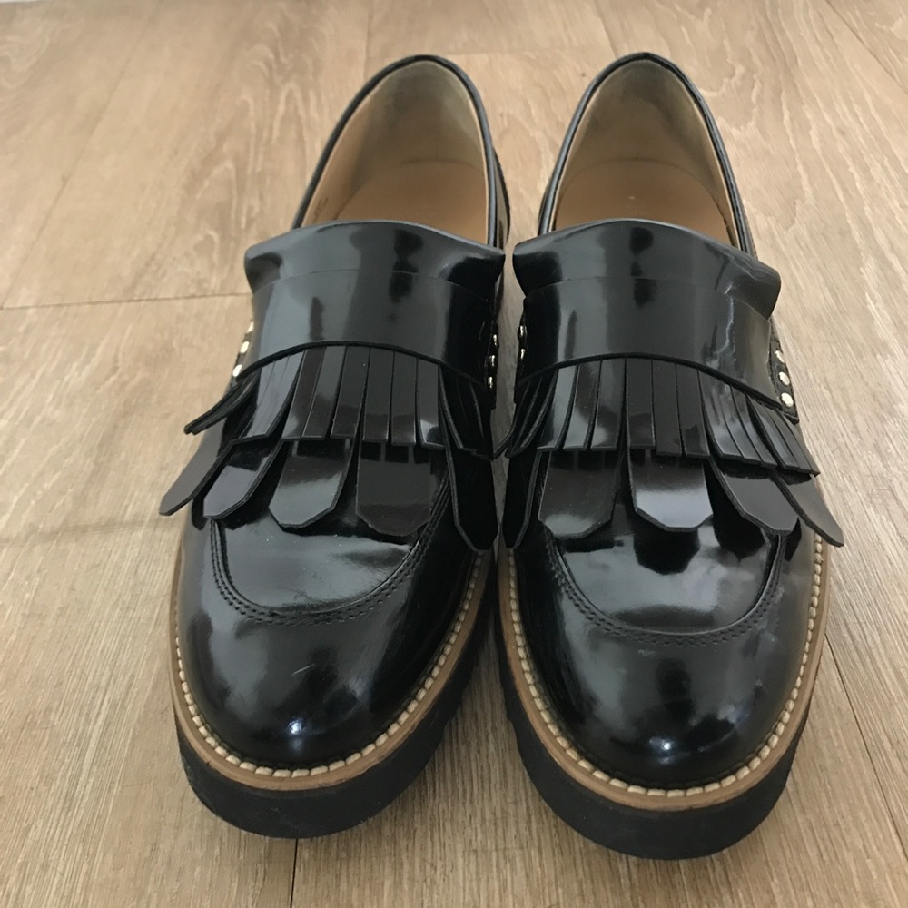 Vintage italian Hogan black loafers Size 10